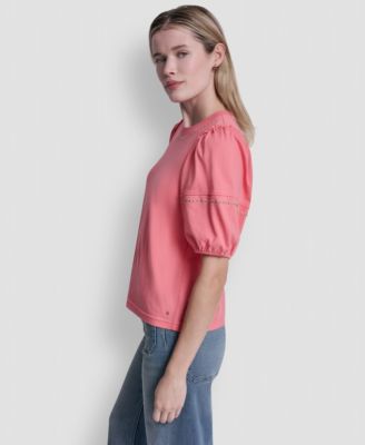 Women's Dome Studs Mini Sleeve T-Shirt