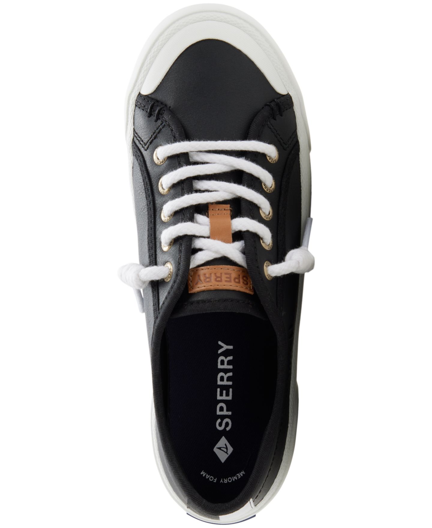 Женские кроссовки Sperry Pier Wave Lace-Up, цвет: Чёрный — фото 4