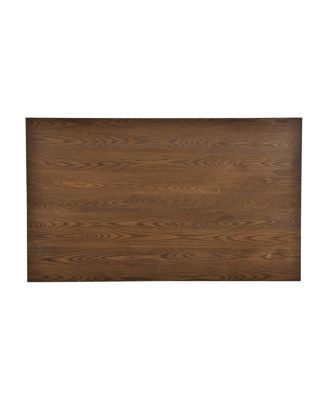 Mid-Century 6-Piece Wood Dining Set with Drawer, Chairs & Bench