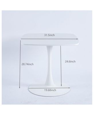 5pcs Dining Set, Metal Leg Table, Mid-Century Dining Table for 4-6 People