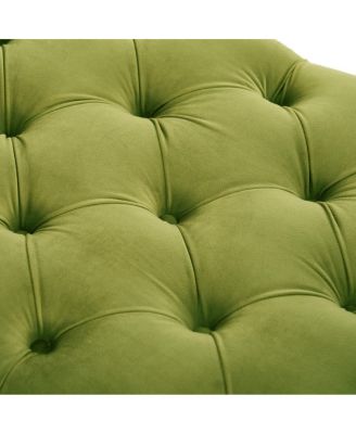  Elegant Tufted Bench with Two Pillows