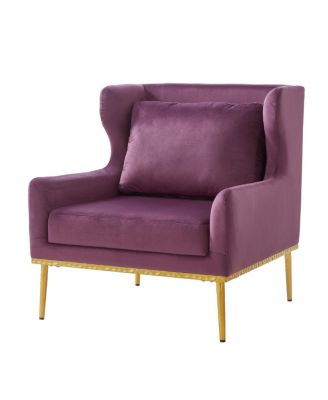  Velvet Accent Armchair