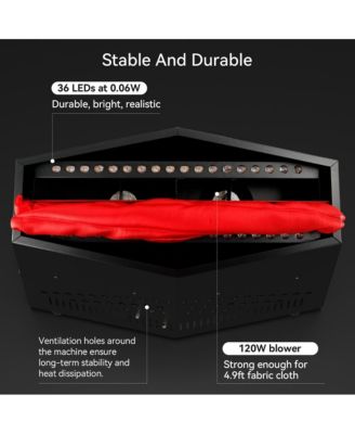 120W Realistic Flame Effect Light - 5ft Safe LED Fire for Halloween & Stage Decor