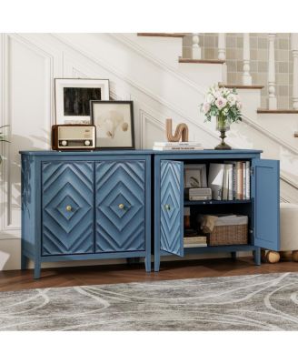 Durable MDF Cabinet with Diamond-Embossed Doors