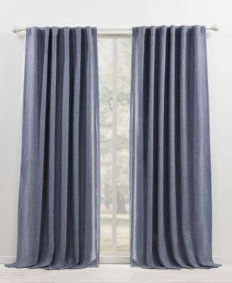 Sallie Total Blackout, Back Tab and Rod Pocket Single Curtain Panel