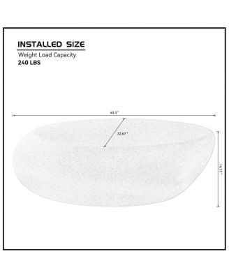 Fiberglass Rocks Coffee Table - No Assembly Required