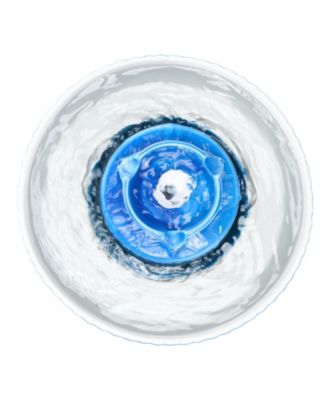 Cute Cupcake Ceramic Pet Fountain Cat Bowls , 2.1L/71oz Cat & Dog Water Dispenser with Quiet Pump