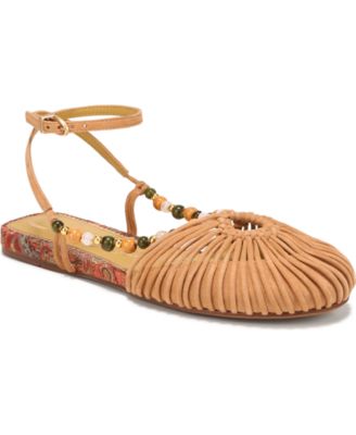 Women's Kassie Caged Ankle Strap Flat Sandals