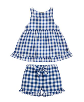 Baby Girls' Sleeveless Tank Top & Shorts, 2-Piece Set
