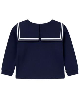 Baby Girls' Long-Sleeve Top & Skort with Hairclip, 3-Piece Set