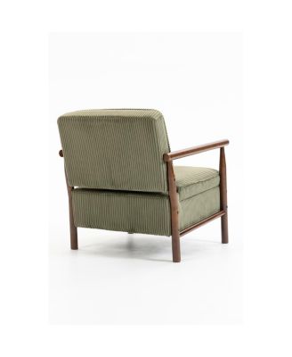 Storage Chair, Mid Century Modern Accent Chair with Wood Frame