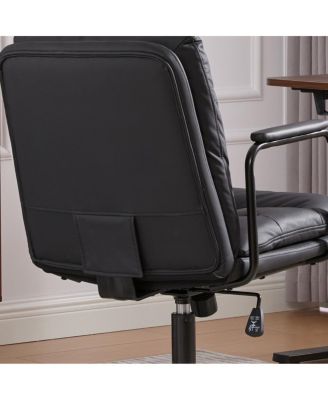 Office Chair, Mid Back Home Office Desk Task Chair with Wheels and Arms