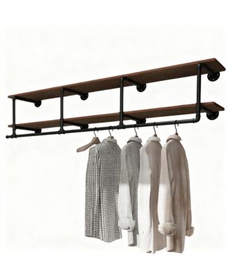 Wall Mount Clothes Rack for Bedroom, Laundry, Living Room