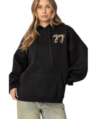 Women's Leopard 77 Oversized Hoodie