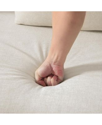  Chenille Double-Seater Sofa with Pillows