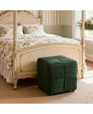 Soft Corduroy Ottoman Footrest.