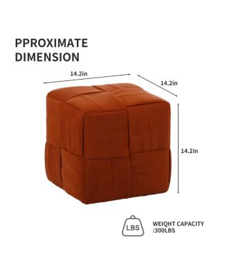 Soft Corduroy Ottoman Foot Rest