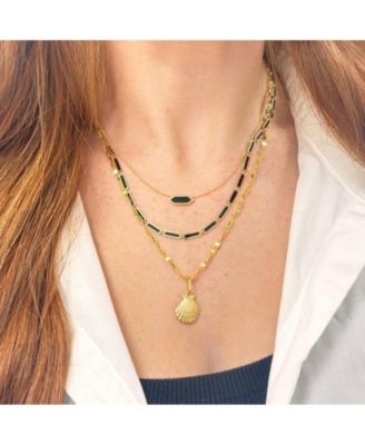 Seashell Charm 14K Gold Pendant