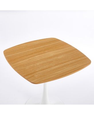  5pcs Dining Set, Metal Leg Table, Mid-Century Dining Table for 4-6 People