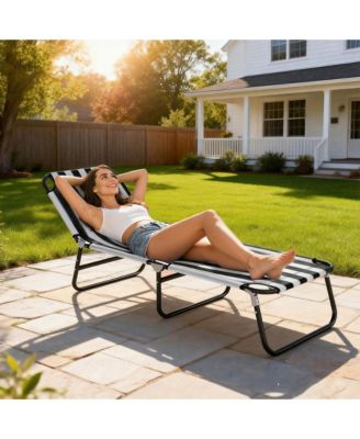Foldable Reclining Pool & Beach Chair