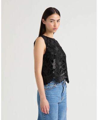 Women's Sleeveless Lace Top