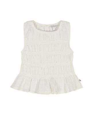 Girls' 7-16 Crinkle Knit Sleeveless Top