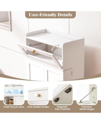 Kitchen Pantry Cabinet Freestanding Food Storage Cupboard