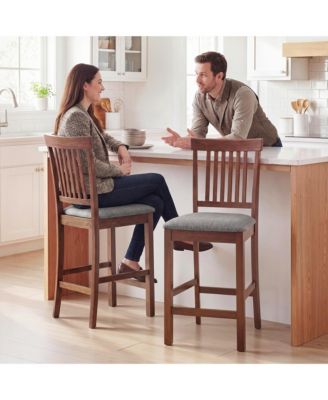 Bar Stools Set of 2, Modern Upholste Barstools