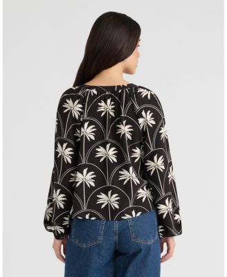 Women's Raglan V-Neck Blouse