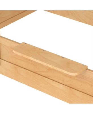 Full Size Floor Bed with Guardrails, Roof, Tray & Signboard