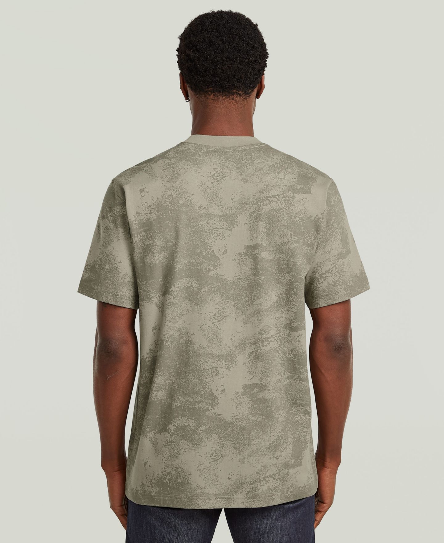 Мужская футболка G-Star Raw All-Over Print Short-Sleeve, цвет: Elephant Skin Archival Texture — фото 5