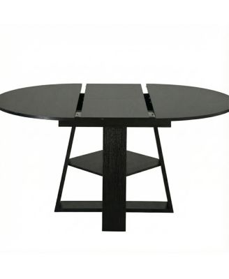 Extendable Round Dining Table for 4-8
