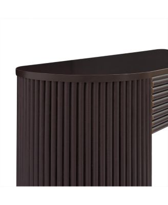 Retro Console Table with Storage, 3 Drawers