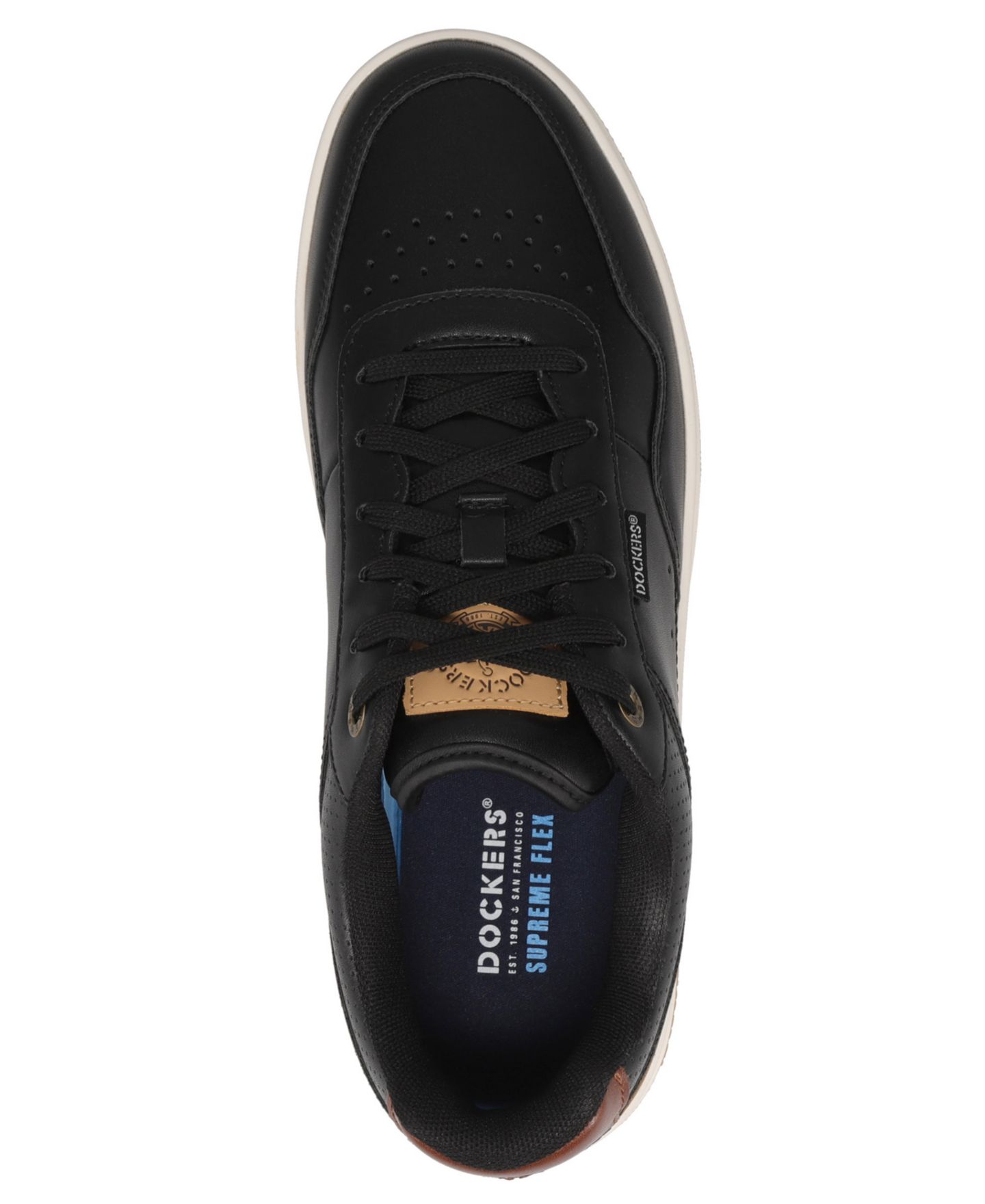 Мужские кроссовки Dockers Jarvis Synthetic Leather Casual, цвет: Чёрный — фото 4