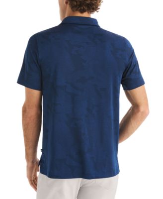 Men's Short-Sleeve Camo Jacquard Golf Polo Shirt