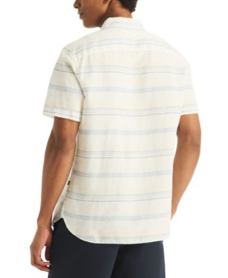 Men's Short-Sleeve Horizontal Stripes Shirt