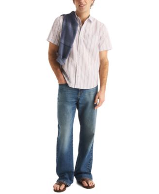 Men's Short-Sleeve Striped Shirt