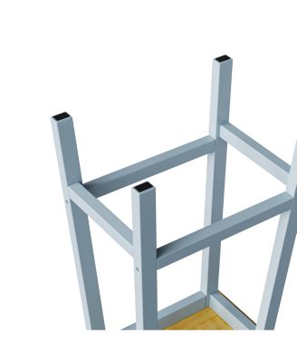 Kitchen Island w/ 2 Stools, Power Outlet, Storage, Drop Leaf, 5 Wheels