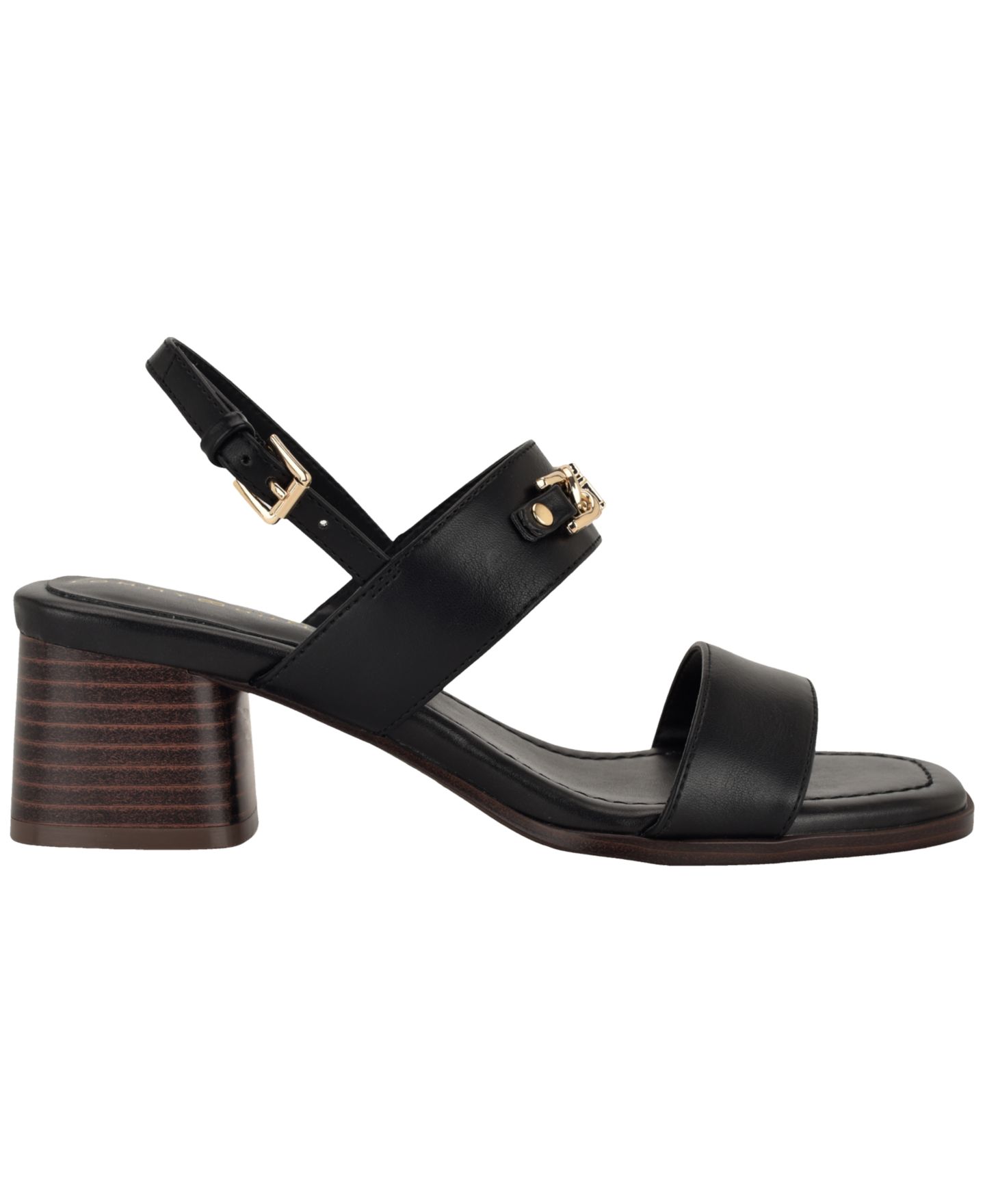 Женские сандалии Tommy Hilfiger Mhena Block Heel City Sandal, цвет: Чёрный — фото 2