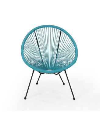 Streamdale Outdoor Faux Rattan Woven Steel Frame Chair