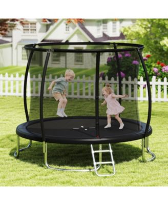 10FT Backyard Trampoline with Enclosure Net