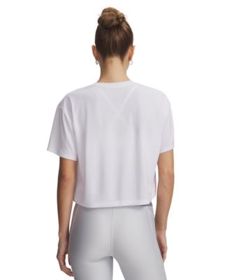 Women's Branded Crew Neck Crop Top