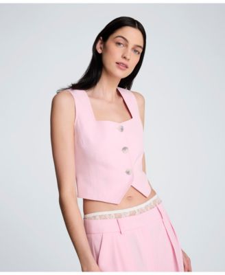 Women's Square Neck Crop Vest Top