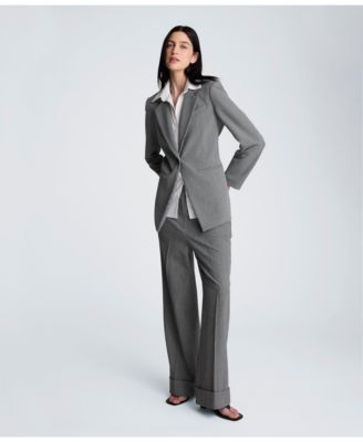Women's Long-Sleeve Notch Collar Shirt Blazer