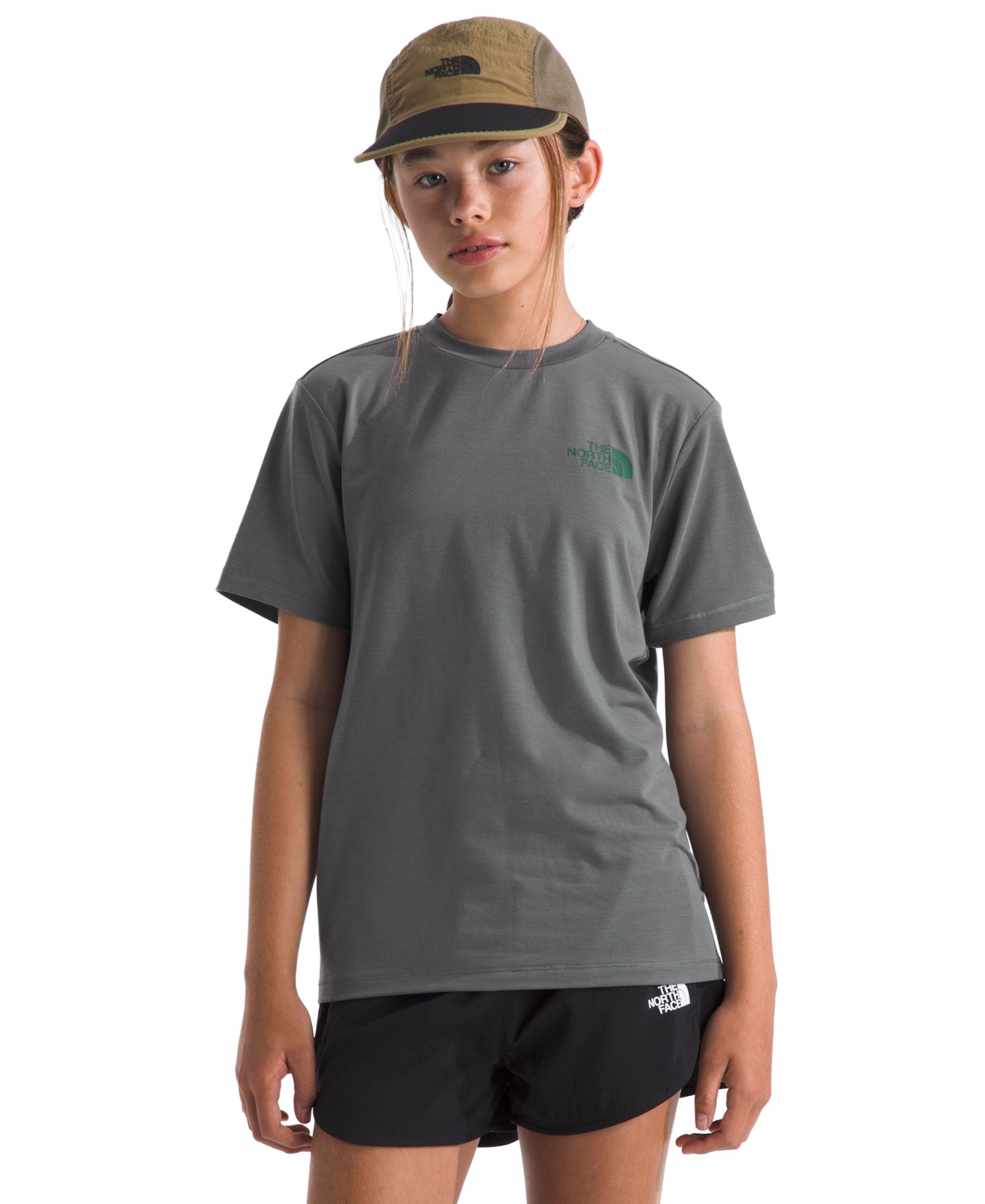 Детская футболка The North Face Adventure Sequoia Shade Short-Sleeve T-Shirt, цвет: Дымчатый жемчужный — фото 3