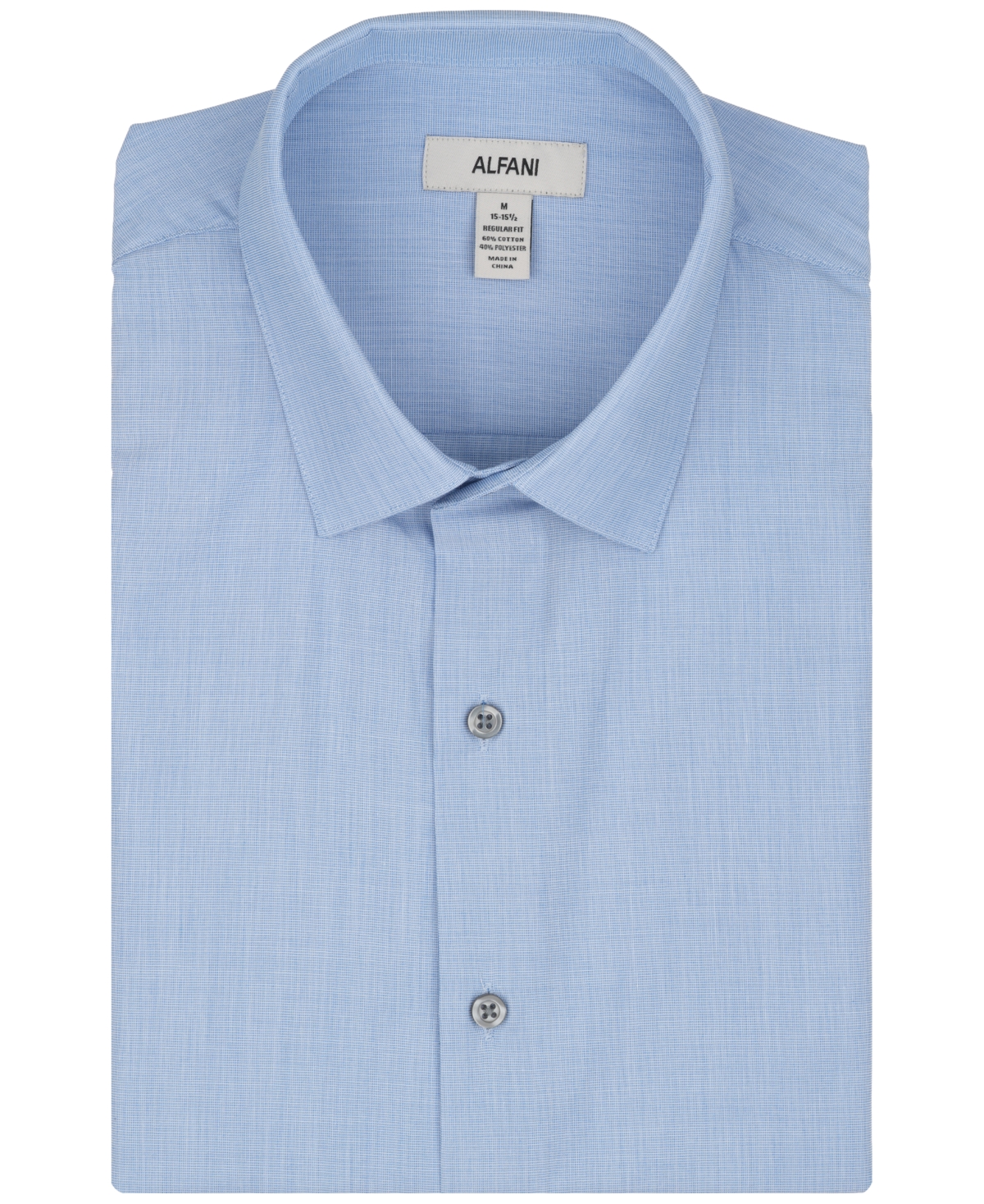 Alfani Men's Regular-Fit Solid Dress Shirt, Macy's Exclusive
