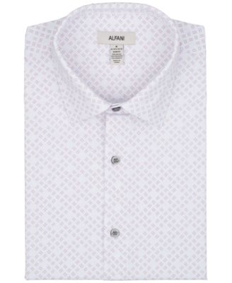 Men's Slim-Fit Geometric Print Dress Shirt