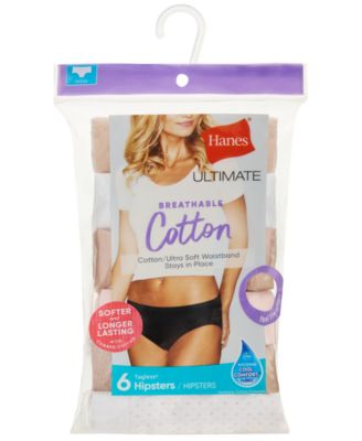 Women's 6-Pk. Ultimate Breathable Hipster Underwear 41H6CC