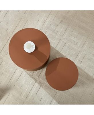 Streamdale Modern Leather Table - Compact & Versatile for Living Room Use