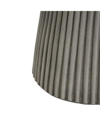 Hourglass Outdoor Side Table with Striped Base